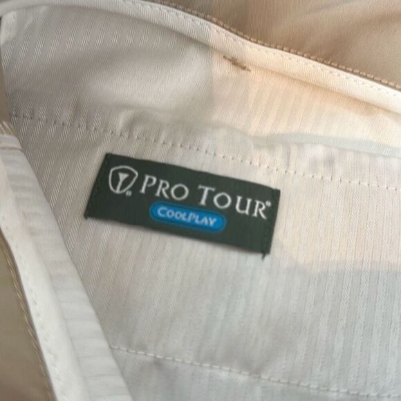 Pro Tour Ultimate Tech Short Coolplay Khaki Golf Shorts size 36 NEW - Picture 4 of 6